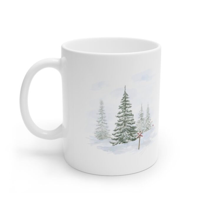 Mugg - vintermotiv ledkryss